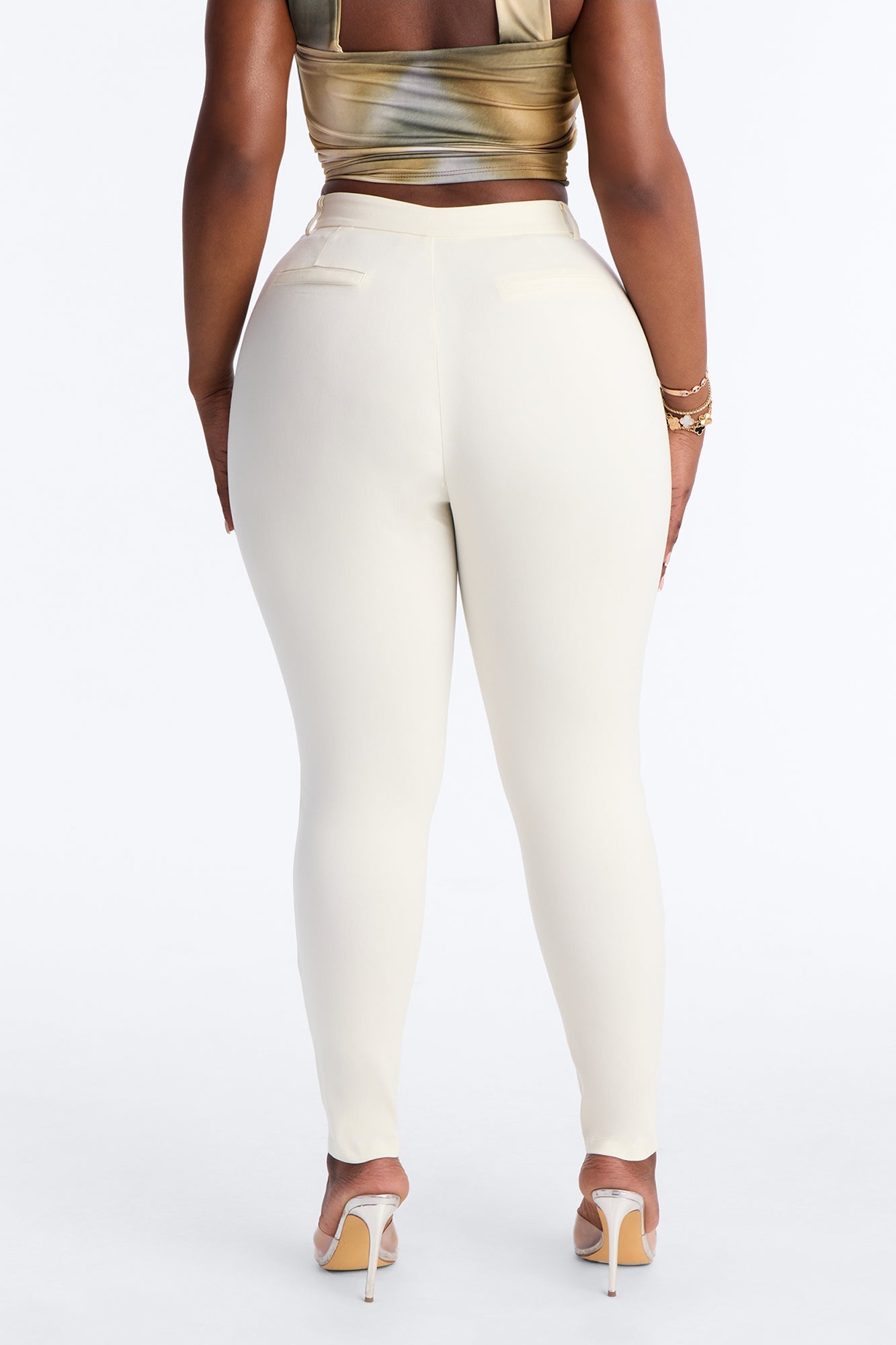 Raise The Bar Skinny Trouser - Ivory