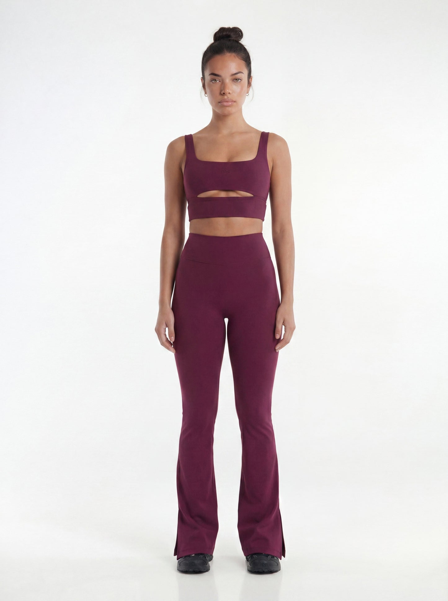 ProStretch™ 32″ Midrise Flare Legging - Merlot