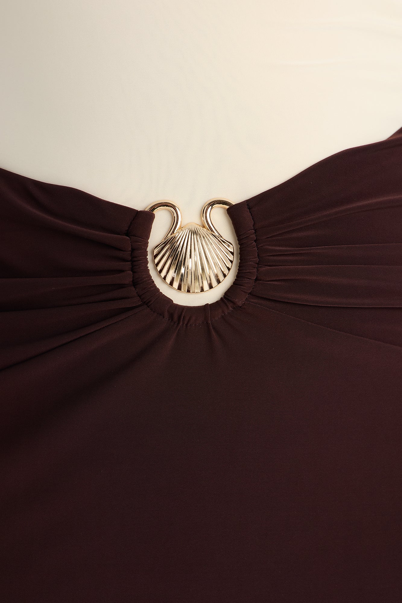 Maura Maxi Skirt Set - Brown/combo