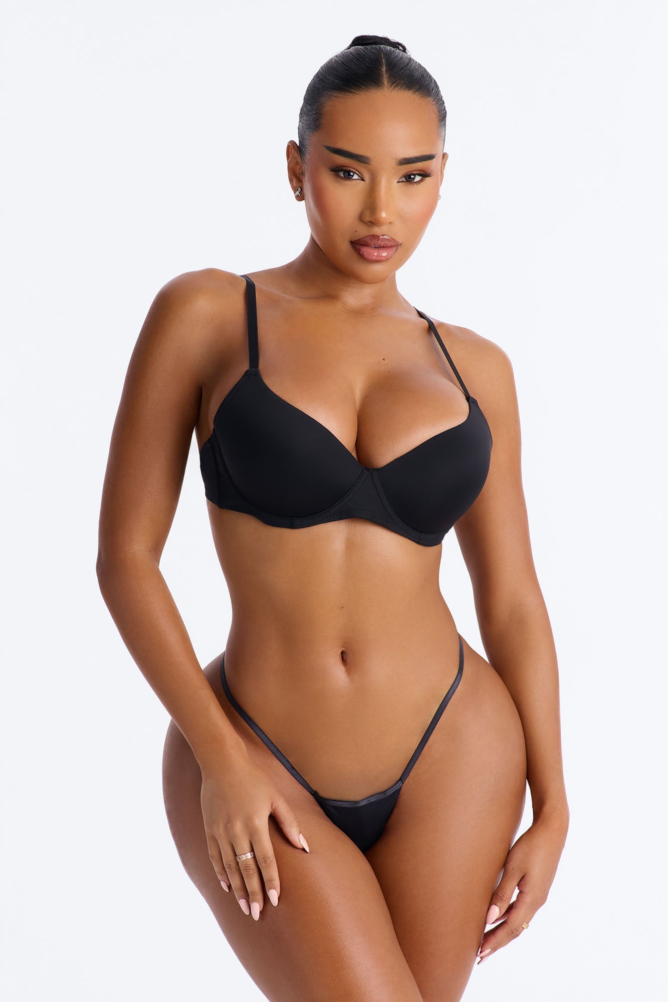 Safe Haven Molded Cup T-Shirt Bra - Black