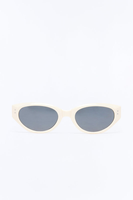 Sunny In So Cal Packable Sunglasses - Ivory