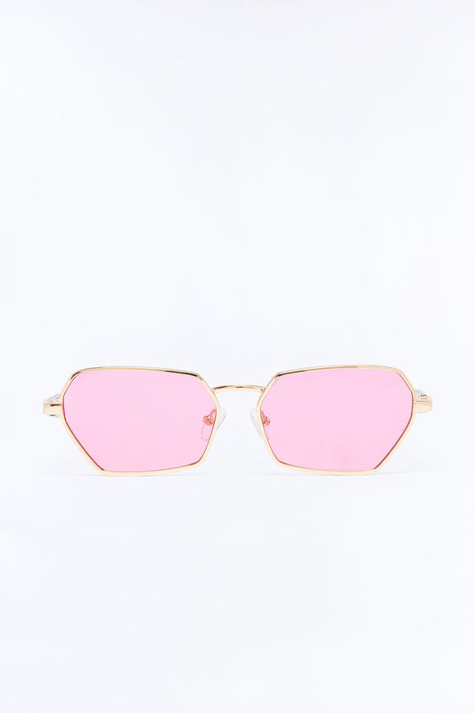 Abbot Kinney Blvd Sunglasses - Gold/Pink