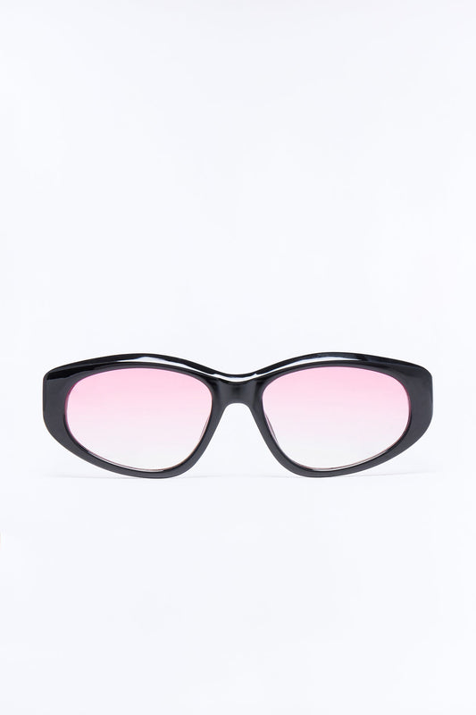 Away Mode Sunglasses - Black/Pink