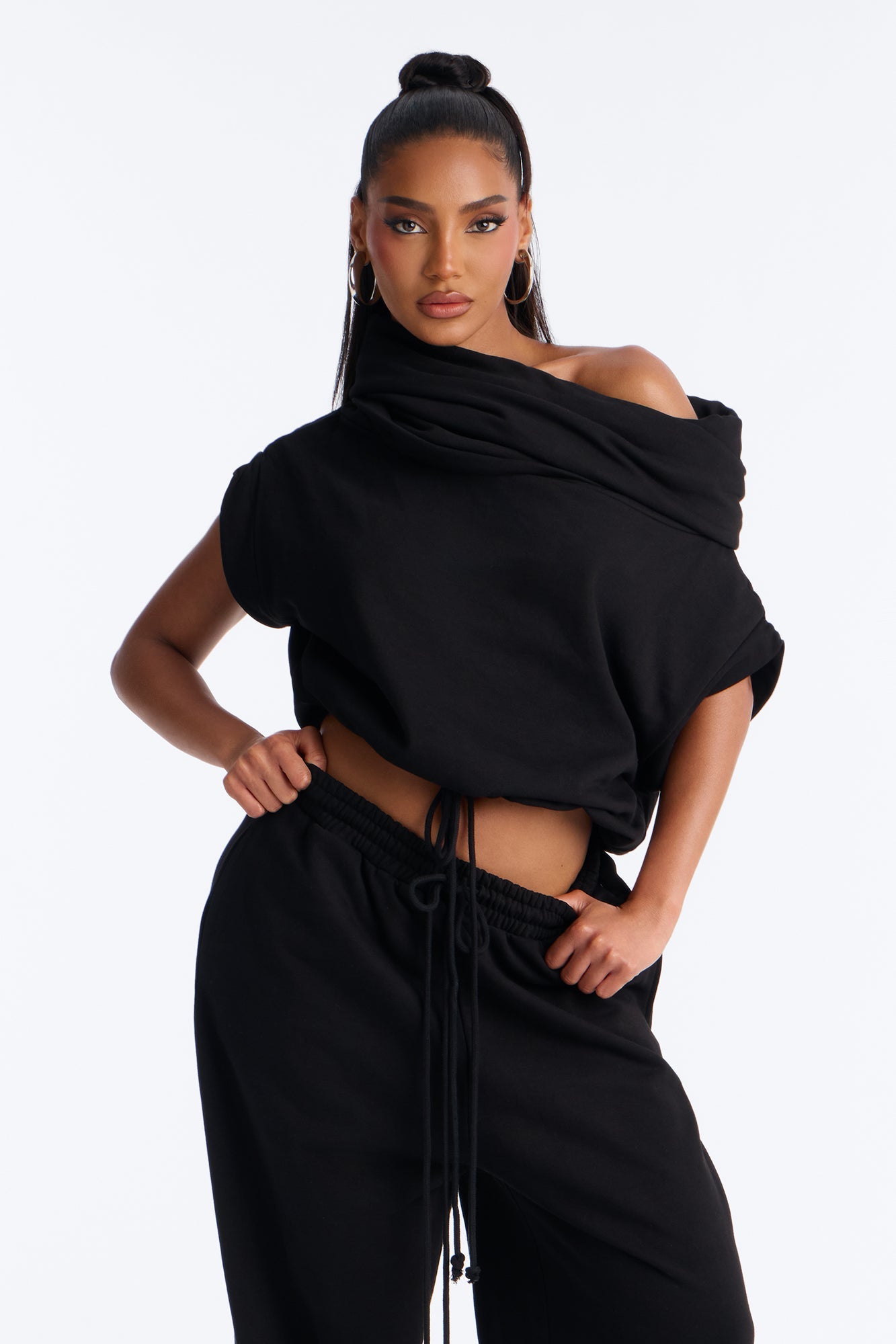 Alexa Jogger Pant Set - Black