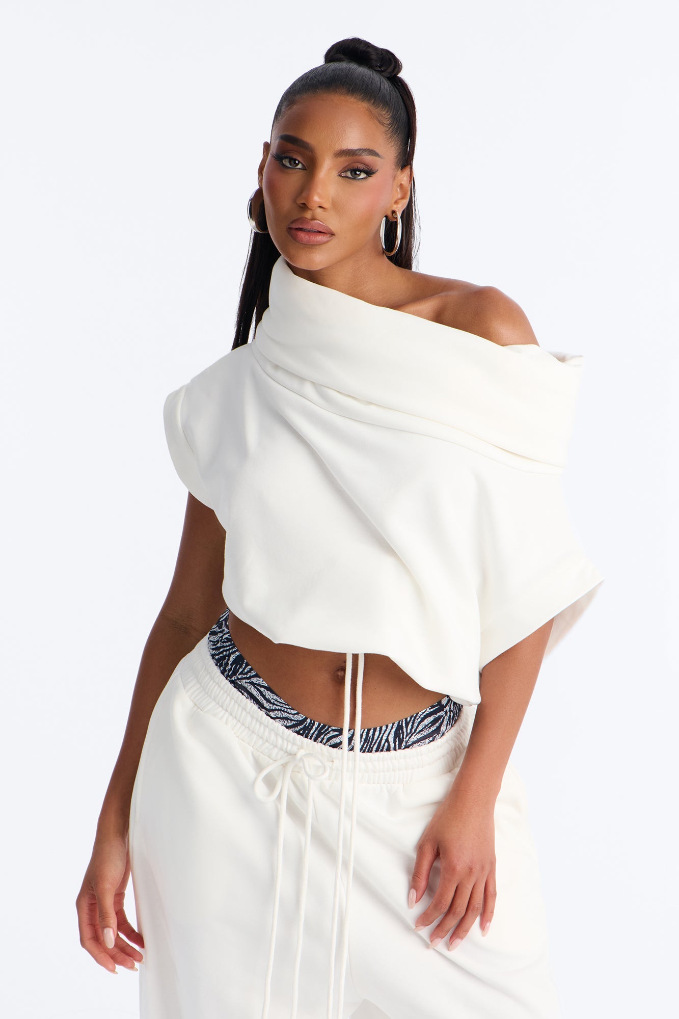 Alexa Jogger Pant Set - White