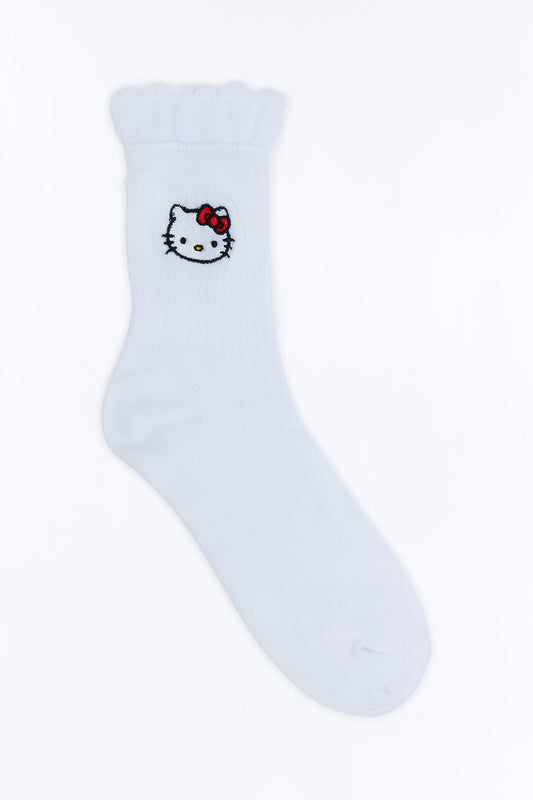 Hello Kitty Cutie Crew Socks - White