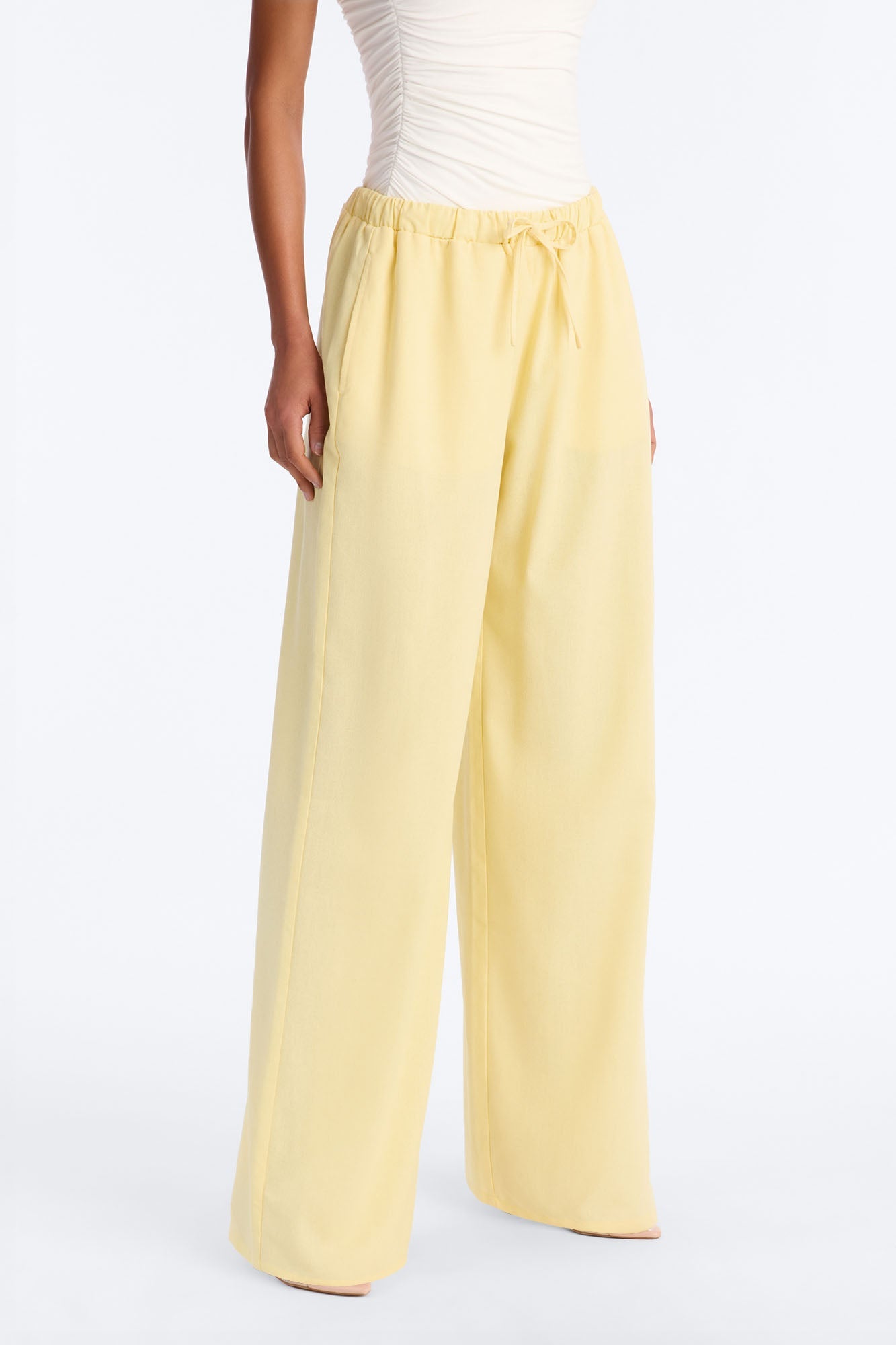 Beach Walks Linen Pant - Butter Yellow