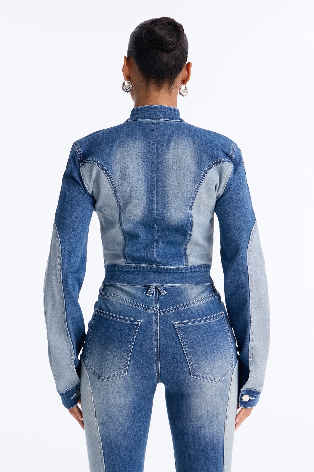 Ride At Dawn Denim Moto Jacket - Light Wash