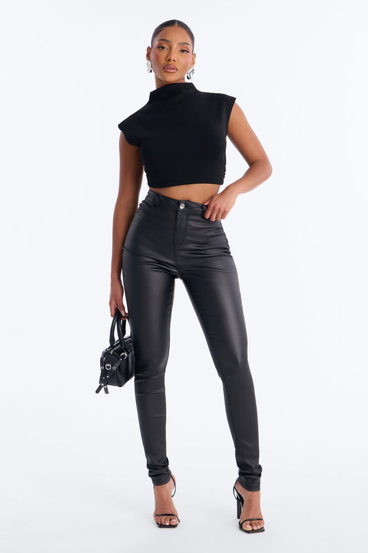 Tall Sammie High Rise Pants - Black