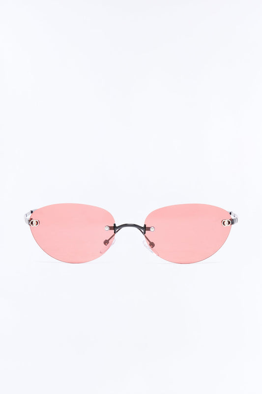 Kiss Kiss Sunglasses - Black/Pink