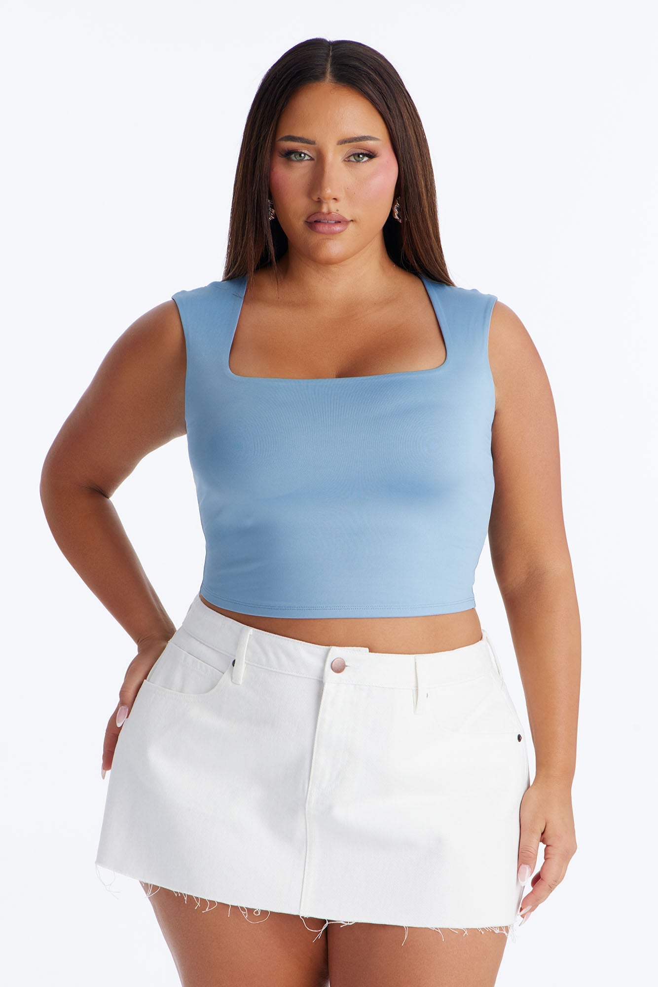 Christine Sleeveless Top - Blue