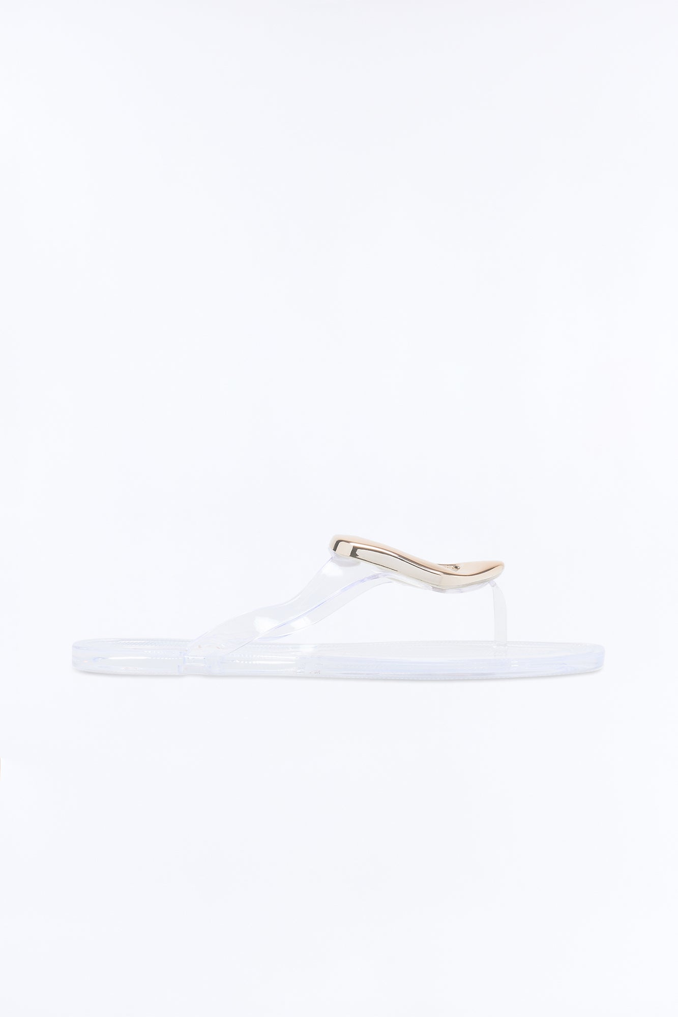 Zani Jelly Hardware Flip Flops - Clear