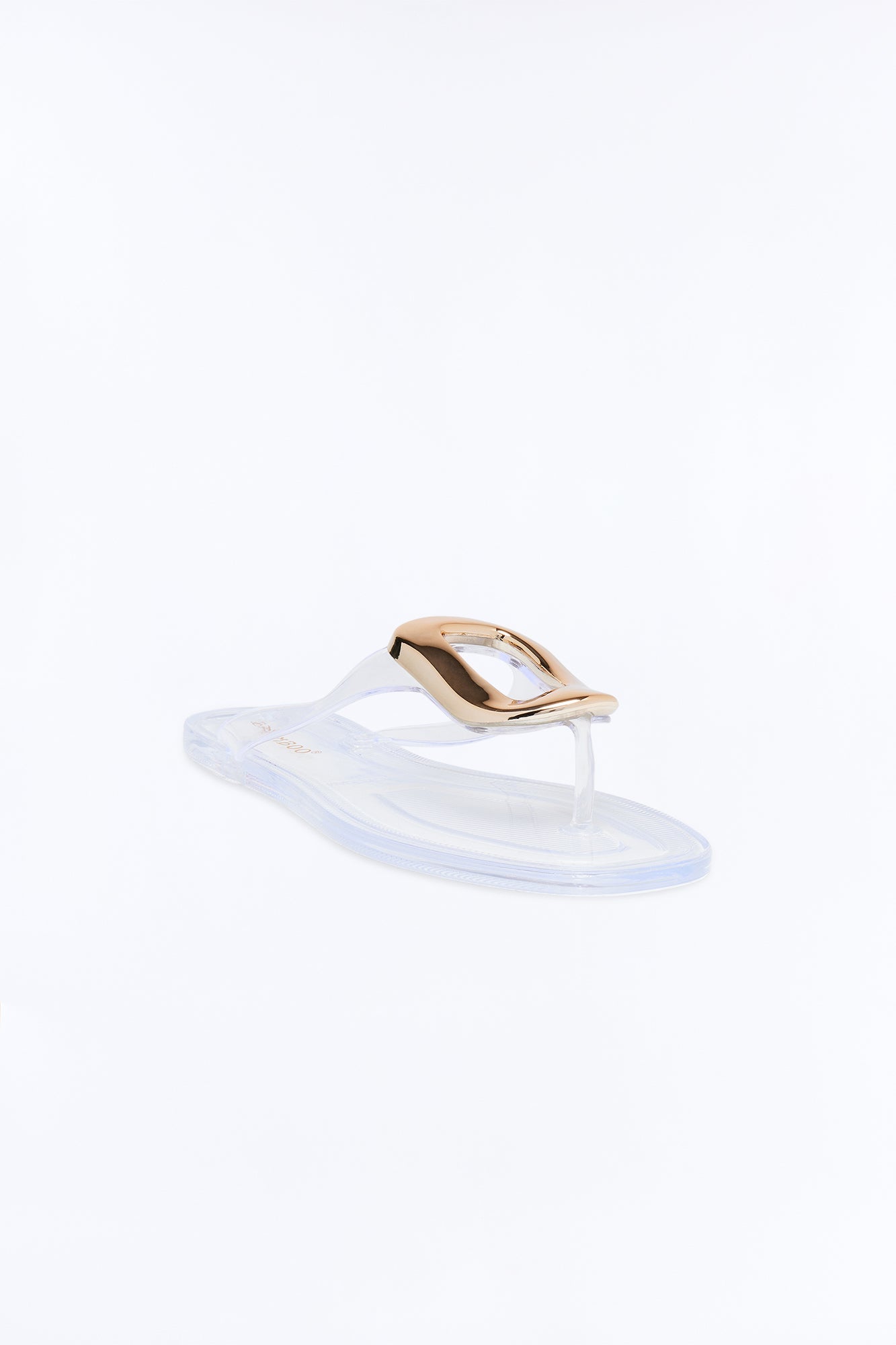 Zani Jelly Hardware Flip Flops - Clear