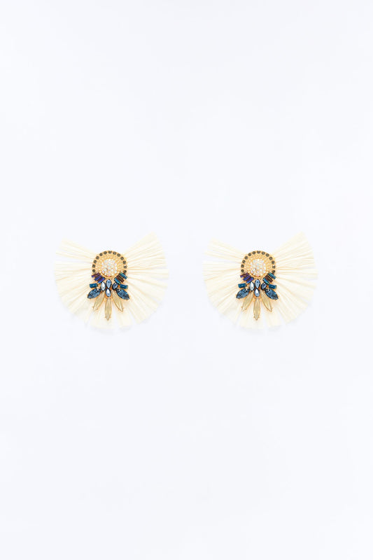 Rio Carnival Earrings - White/combo
