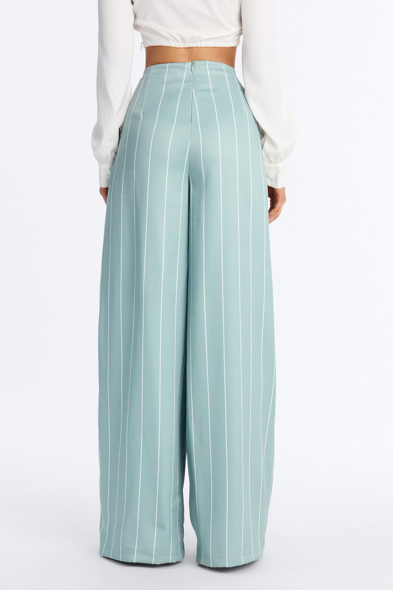 High Standards Pinstripe Trouser Pant 34″ - Sage