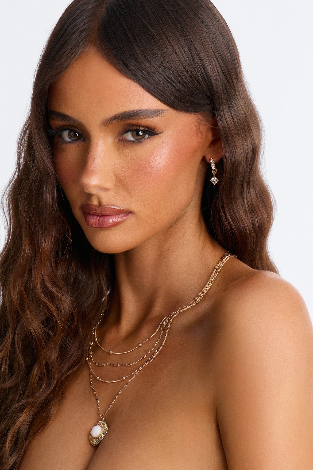 Vacation Trinkets 9 Pair Earring Set - Gold