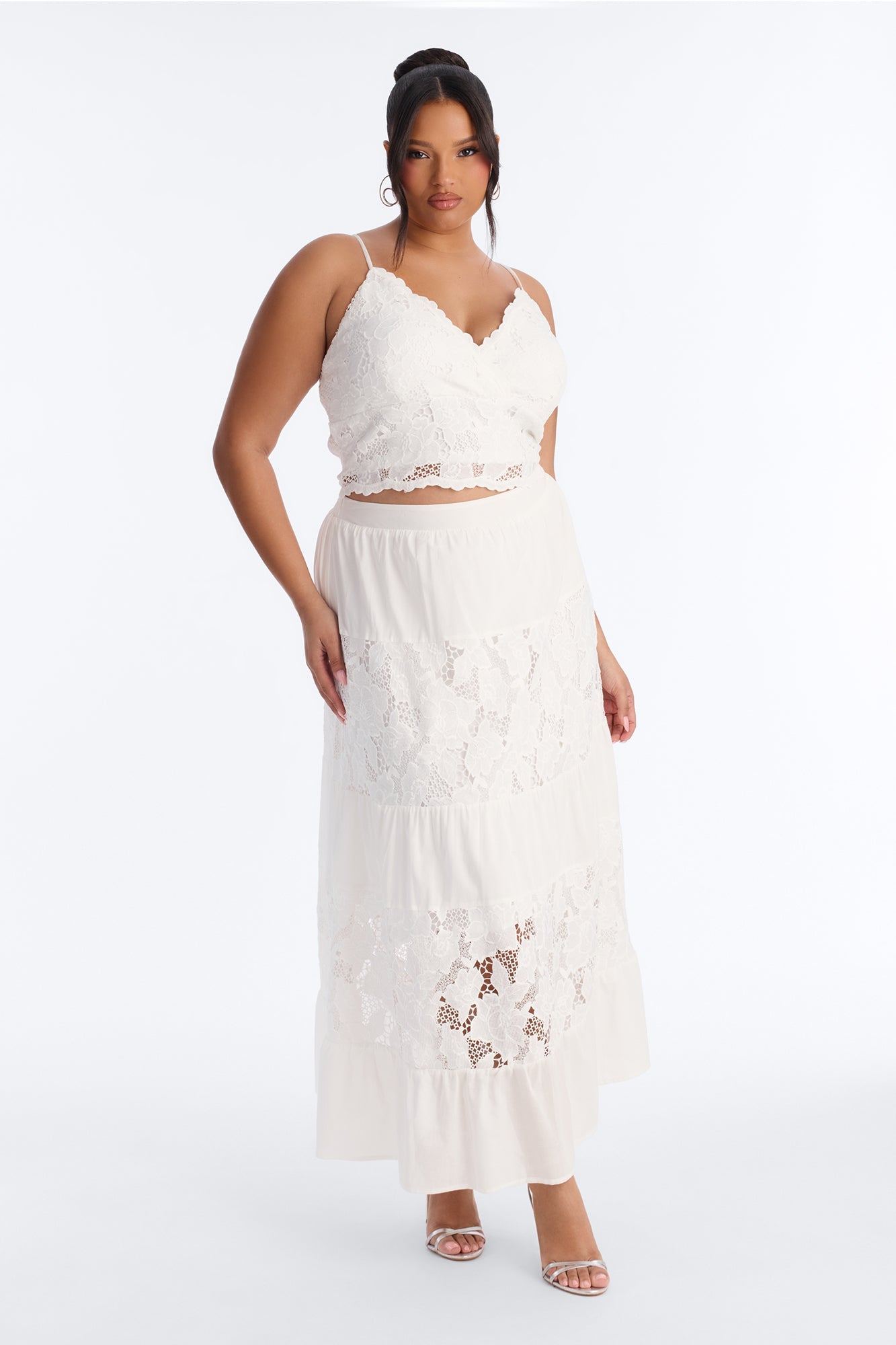 Marina Maxi Skirt Set - White