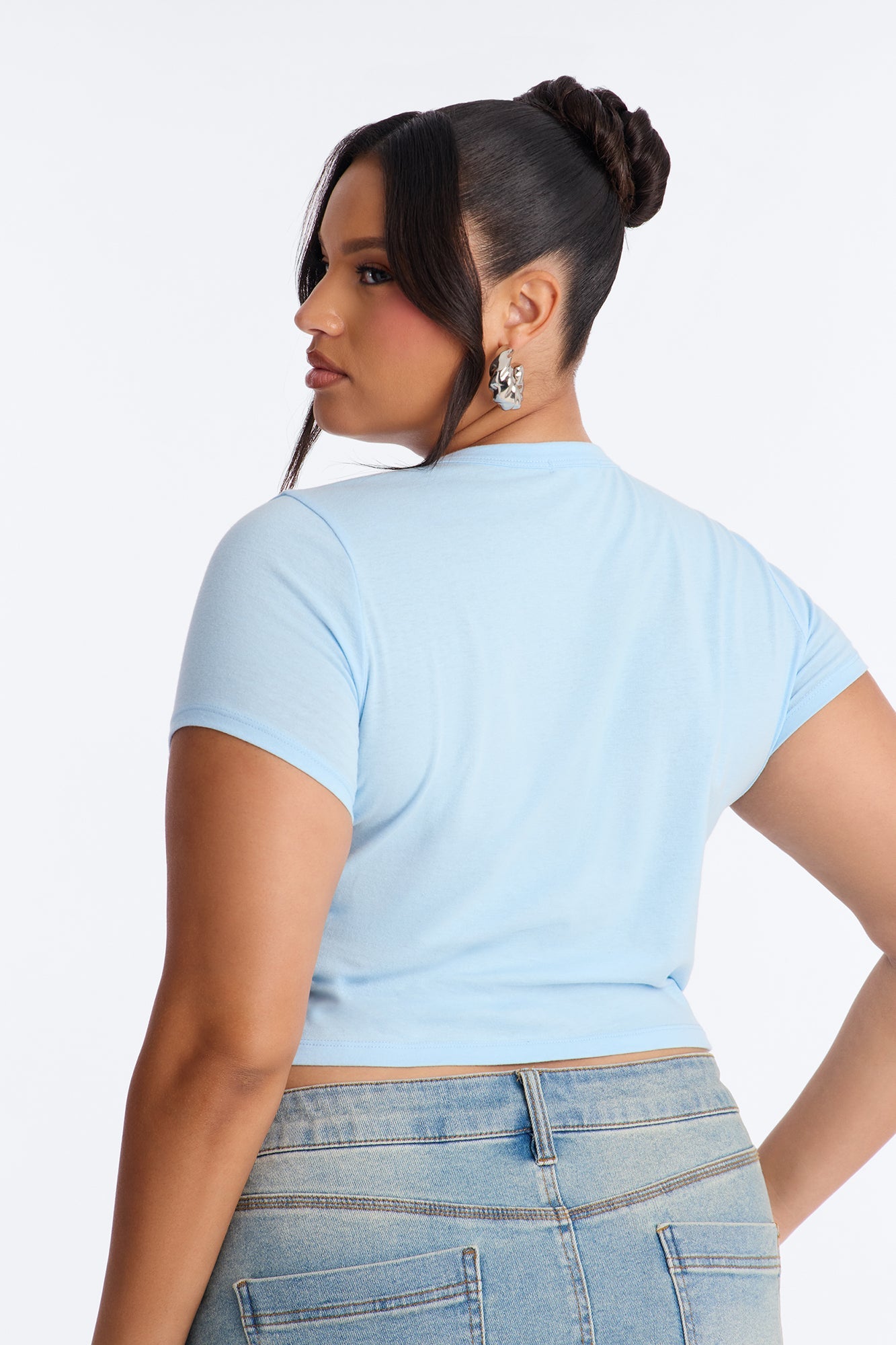 Wifey Baby Tee - Light Blue