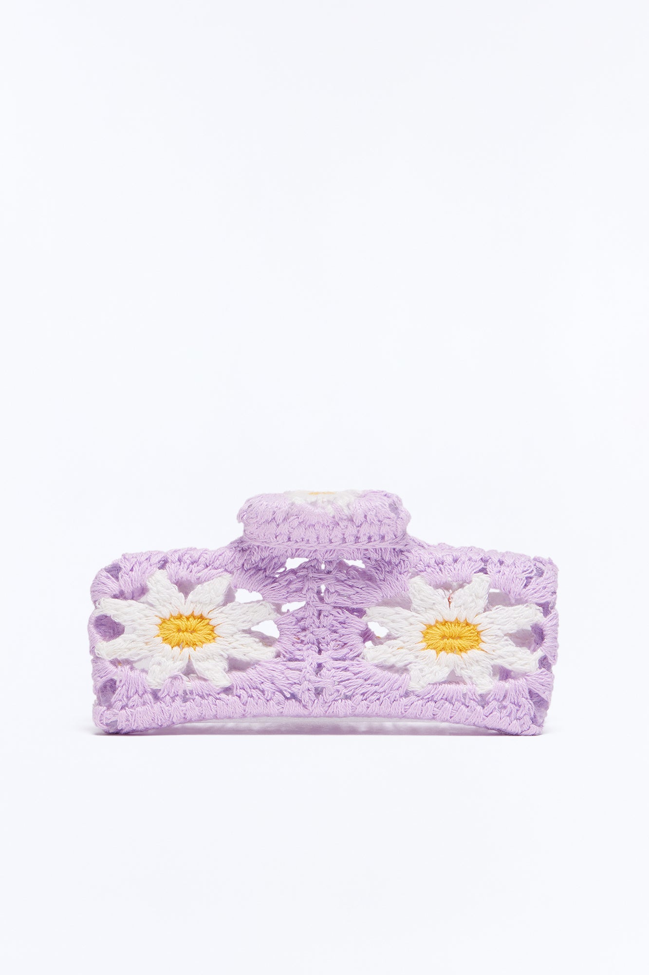 Flower Child Crochet Claw Clip - Lilac