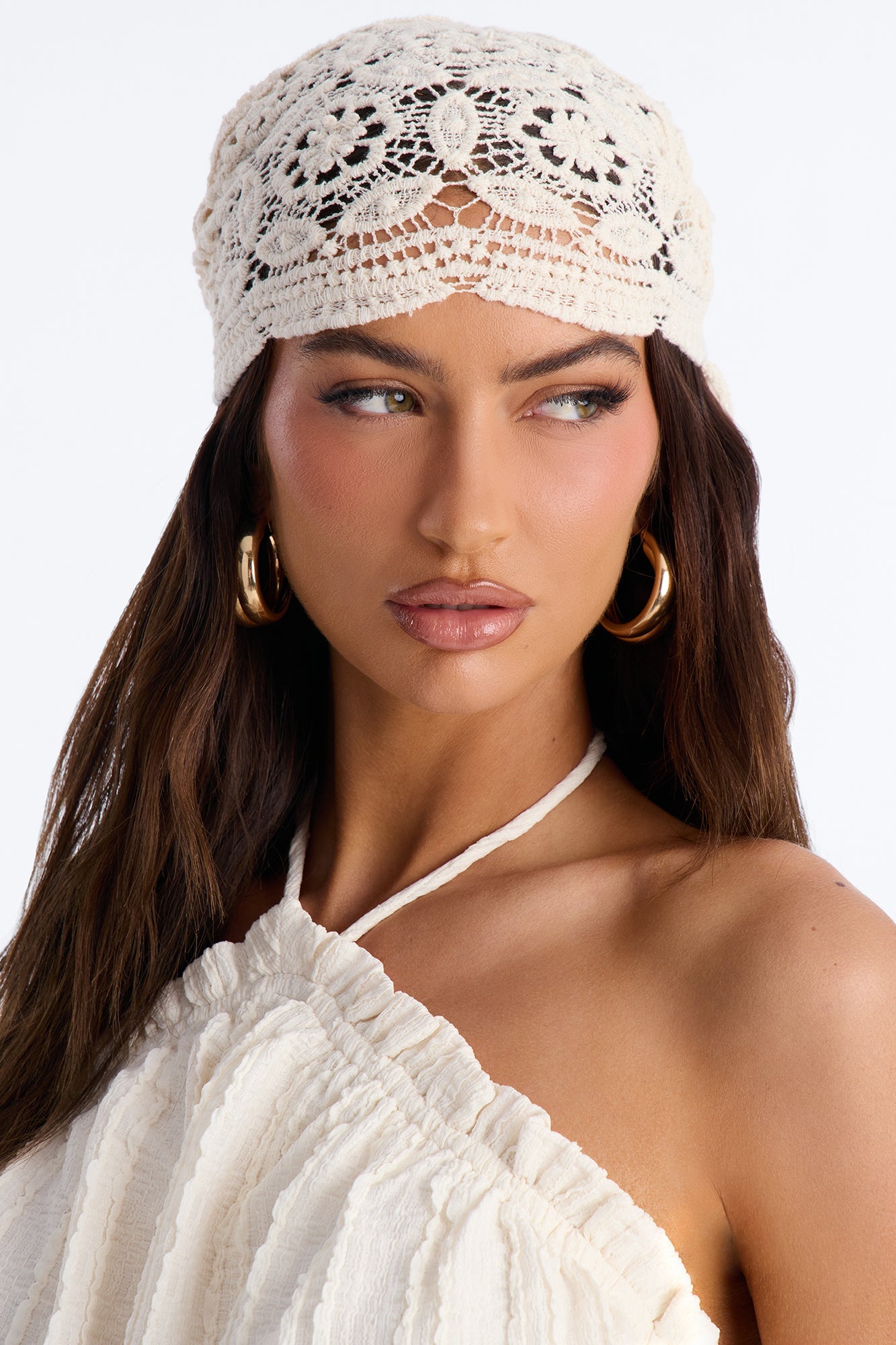 Summer Child Crochet Head Wrap - Ivory