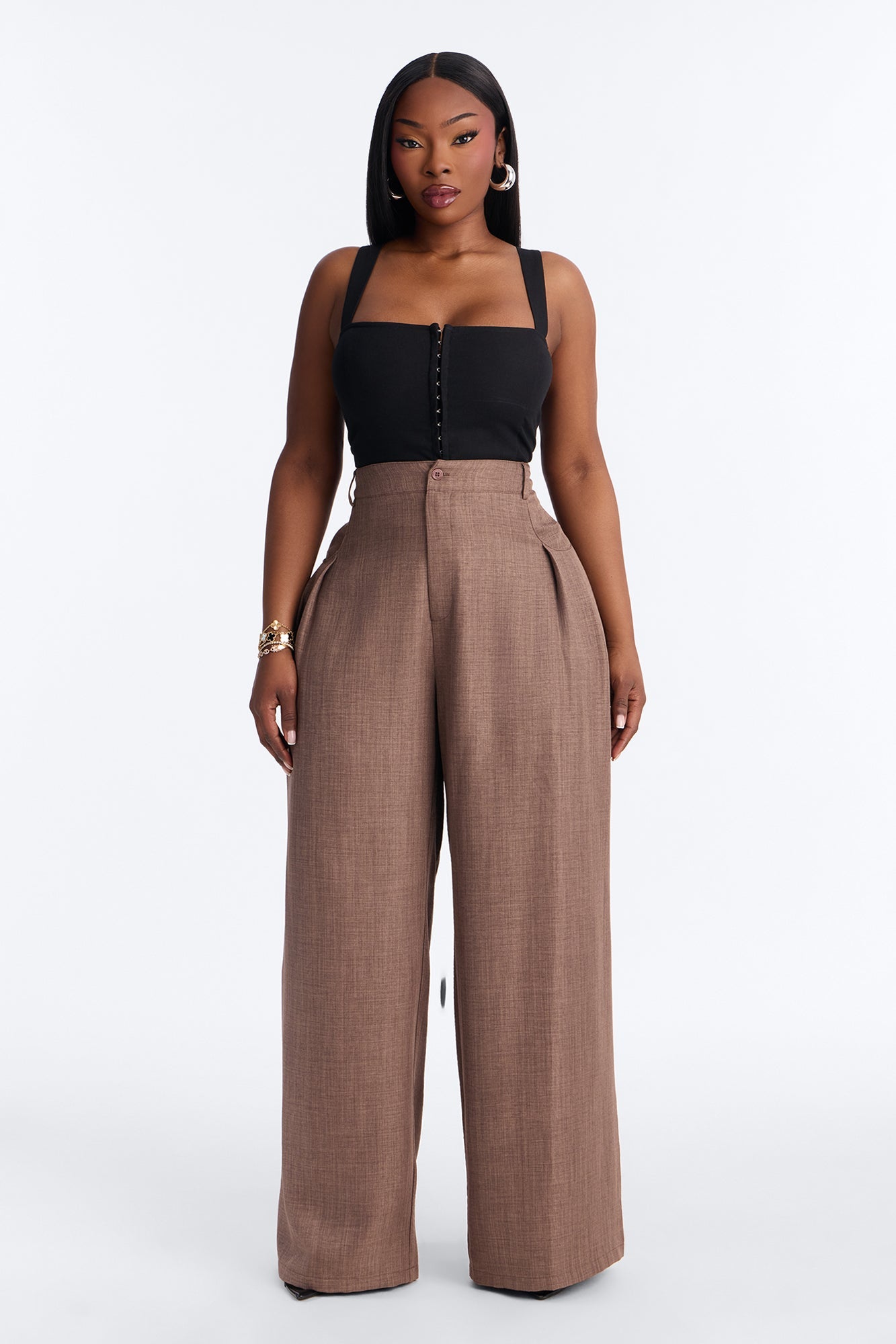 Matson Wide Leg Trouser - Caffe