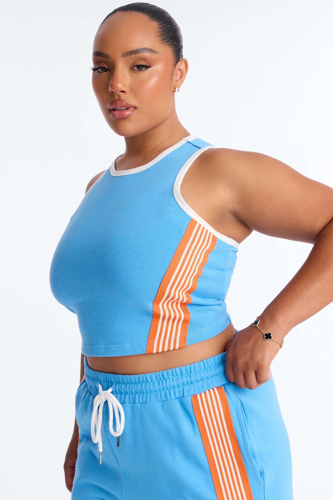 Varsity Babe Pant Set - Blue