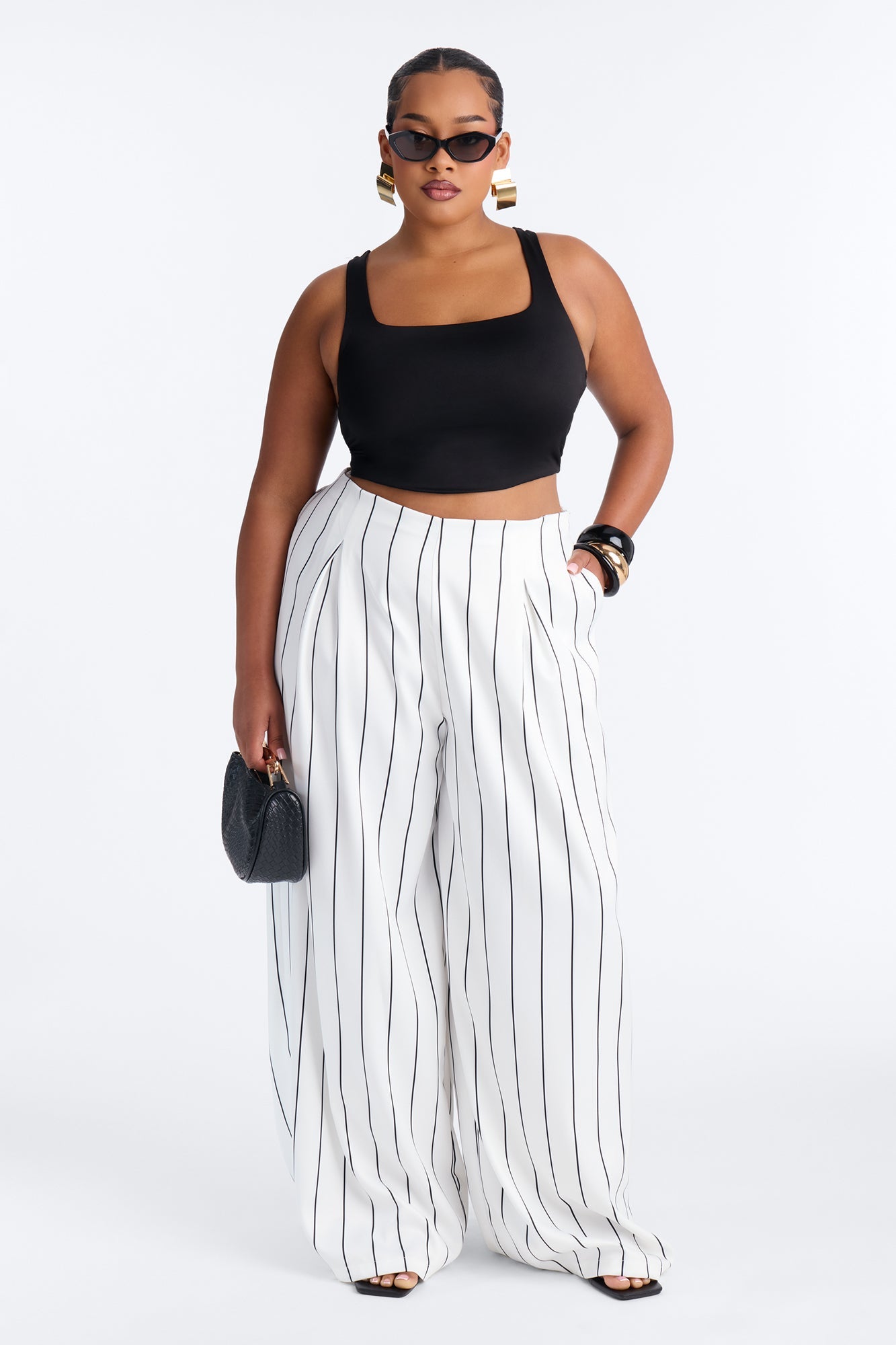 High Standards Pinstripe Trouser Pant 34″ - Ivory