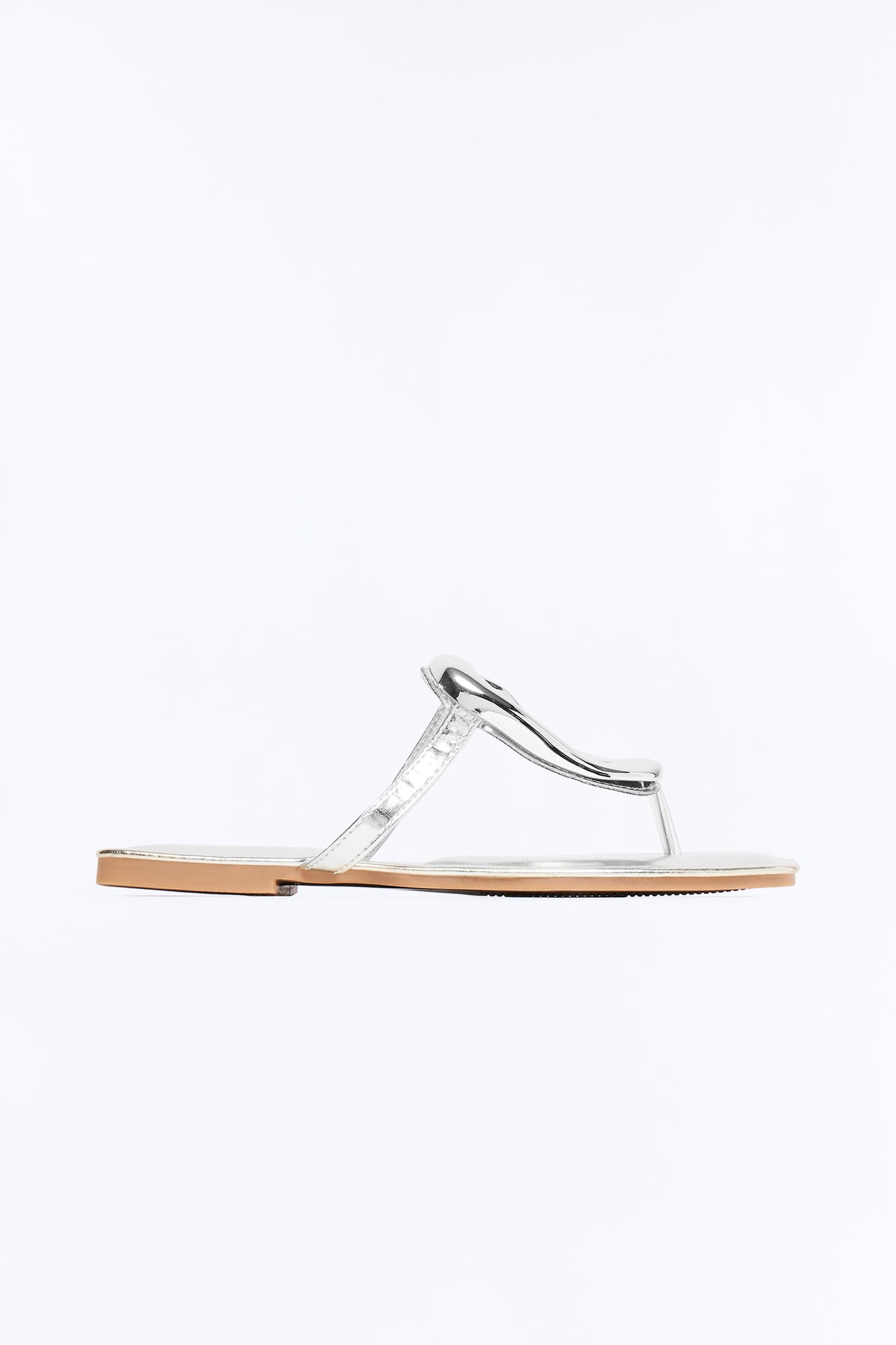 Malaysia Hardware Flip Flops - Silver
