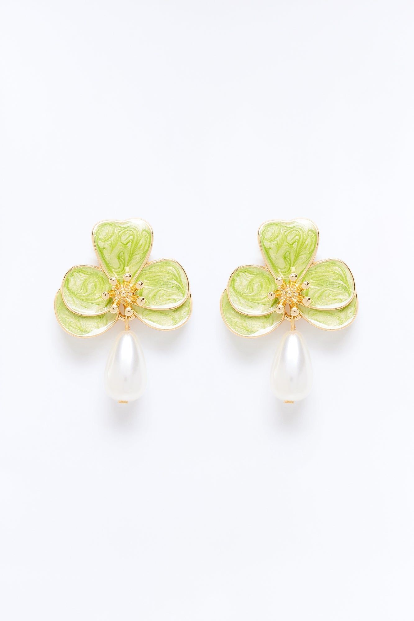 Pearlita Earrings - Green