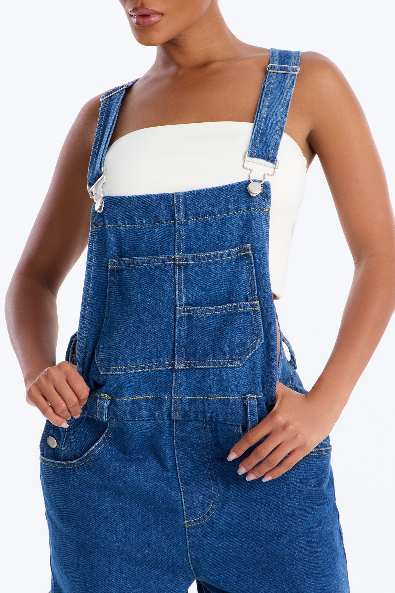 Carolina Denim Short Overall - Indigo