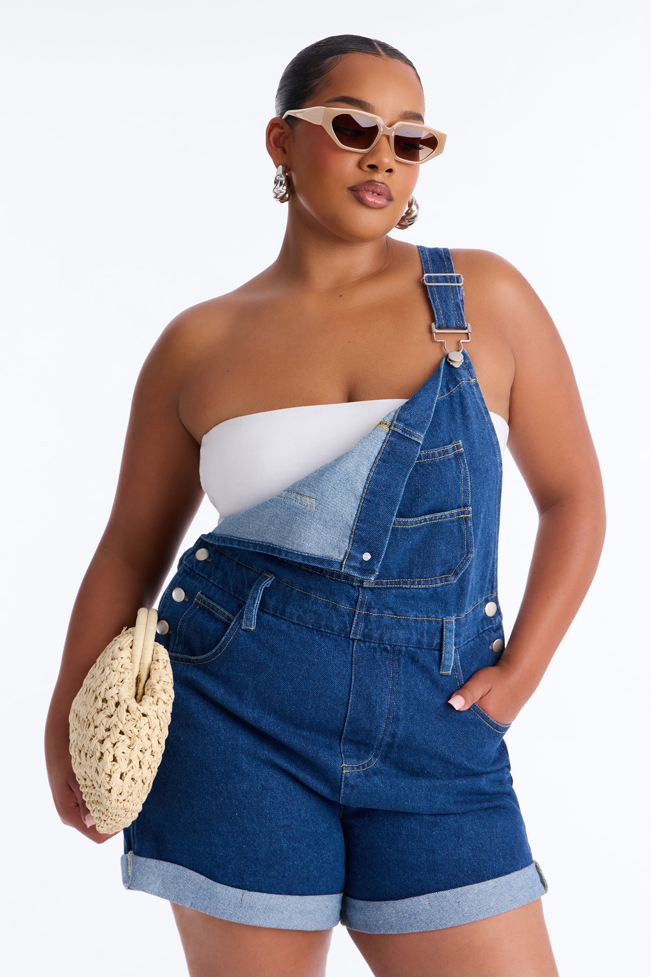 Carolina Denim Short Overall - Indigo