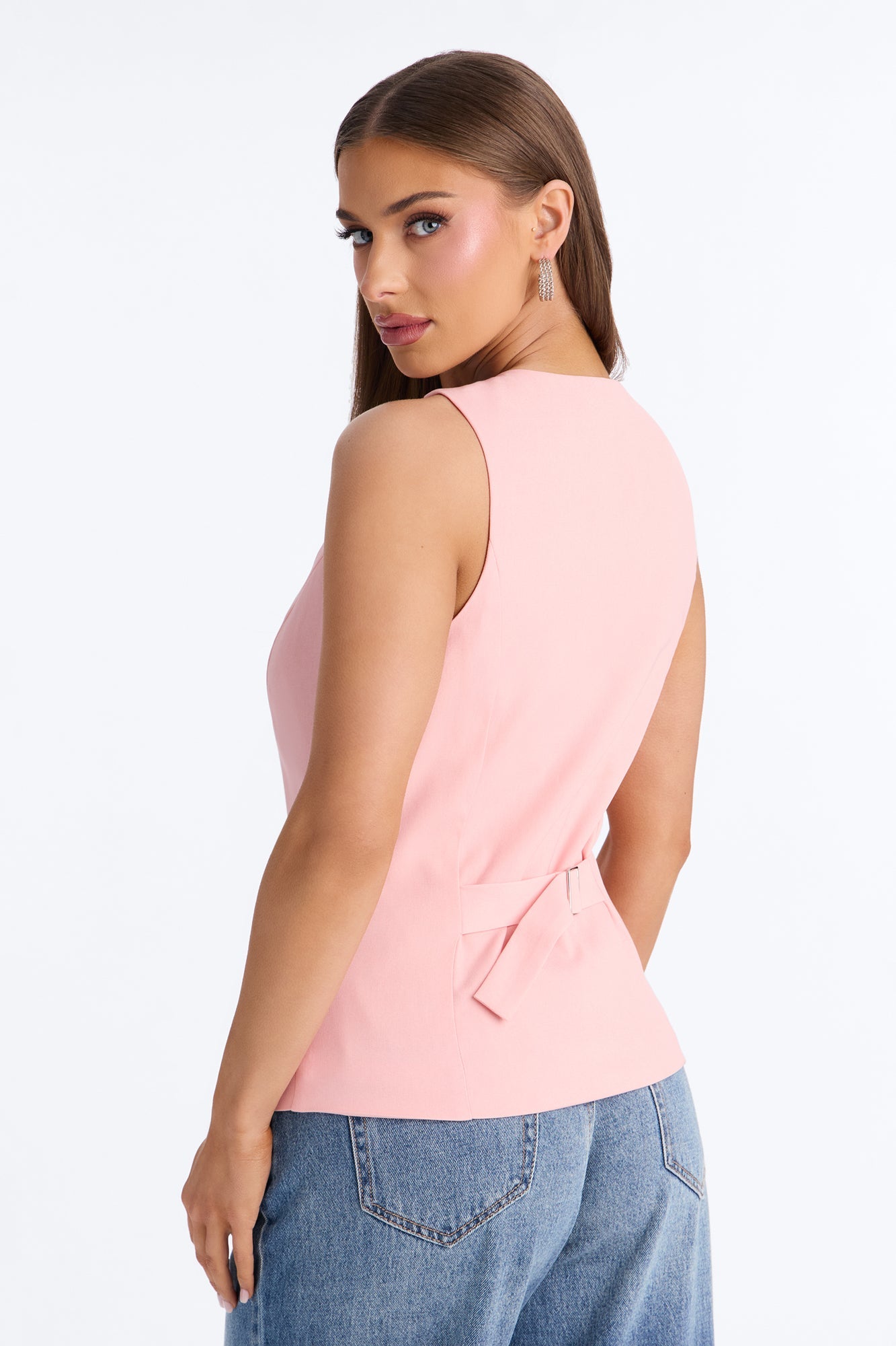 Brooklyn Babe Vest Top - Pink