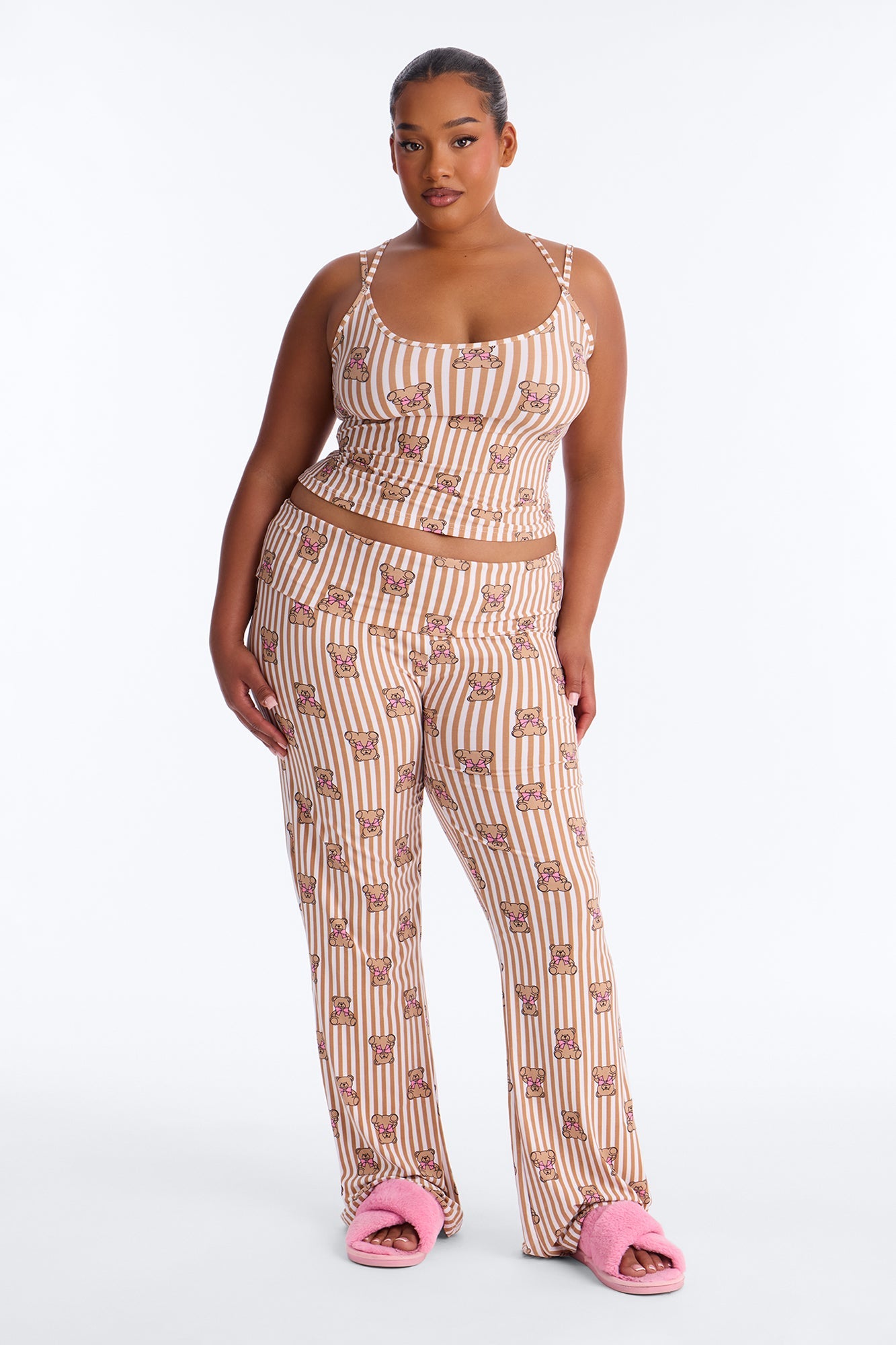 Cuddle With Me PJ Pant Set - Brown