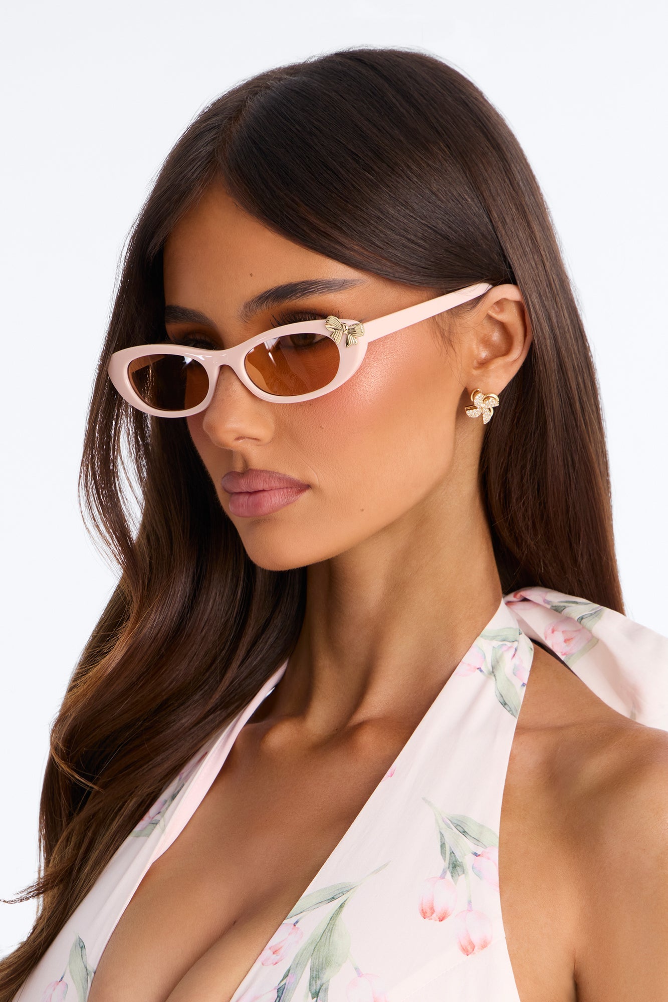 Pretty In Bow Sunglasses - Pink