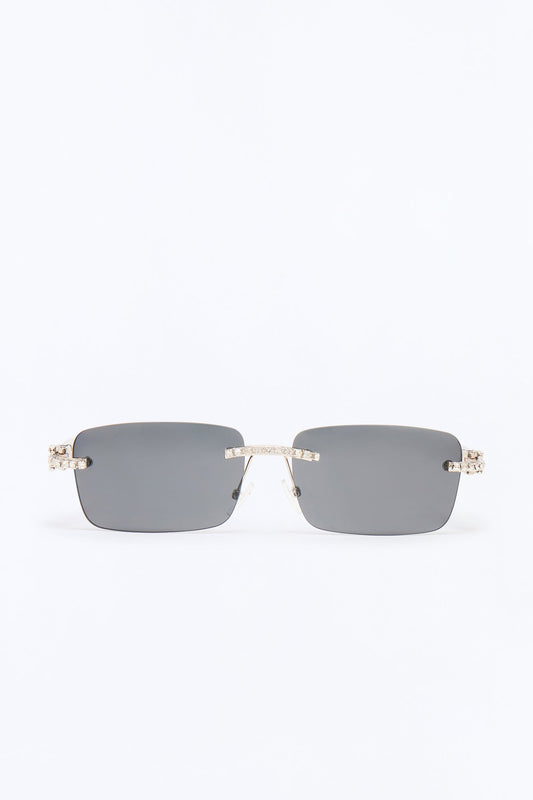 Corner Bar Sunglasses - Silver/Black