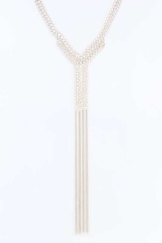 Sundown Sway Fringe Choker - Silver