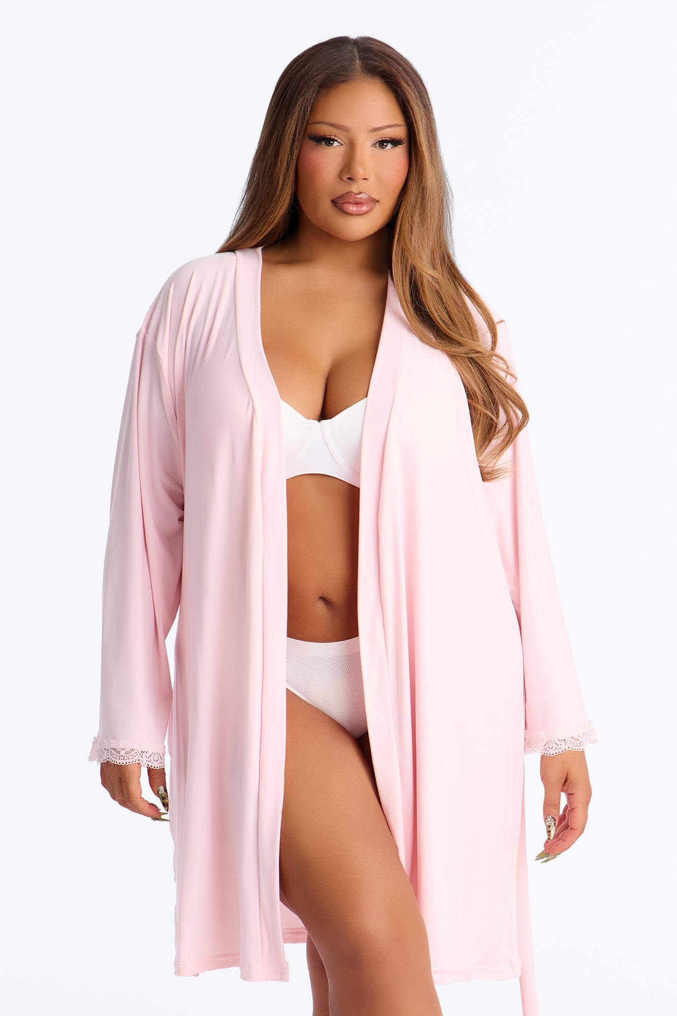 Squad Needs A Martini Robe - Pink