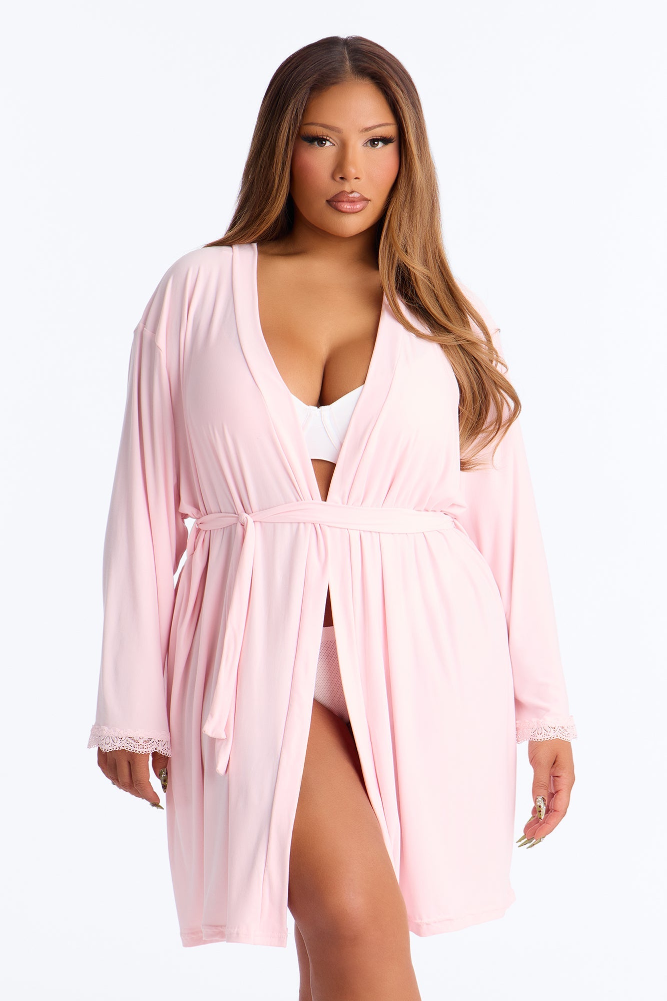 Squad Needs A Martini Robe - Pink