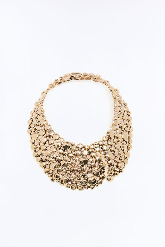 Moonlight Reflection Choker Necklace - Gold