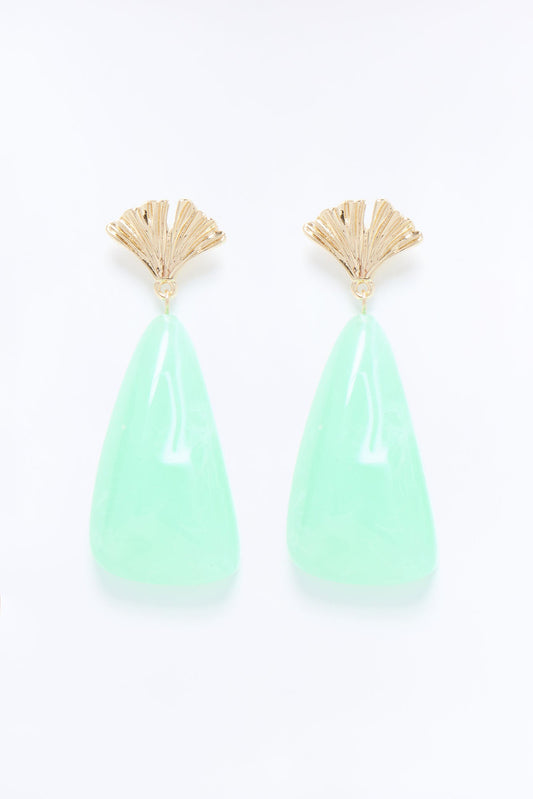 Poolside Drip Earrings - Mint