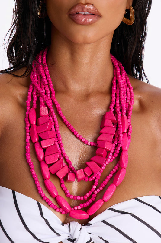 Temperature Is Rising Necklace - Pink